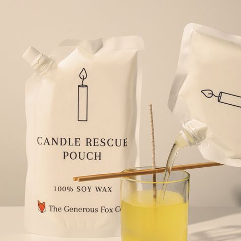 Spout Pouch, Recycle Candles, Candles Diy, Candle Inspiration, Shop Ideas, Diy Kit, Candle Containers, Candle Wax, Soy Wax Candles