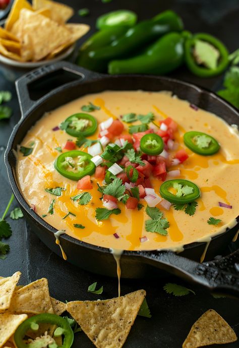 Learn How to Cook Smoked Queso Dip Recipe For Free | Recipes You'll Love, Made Easy! Melted Cheese Dip, Smoked Queso Dip, Smoked Queso, Queso Dip Recipe, Trendy Recipes, Queso Dip Recipes, Summer Potluck, Classic Appetizers, Smoked Cooking