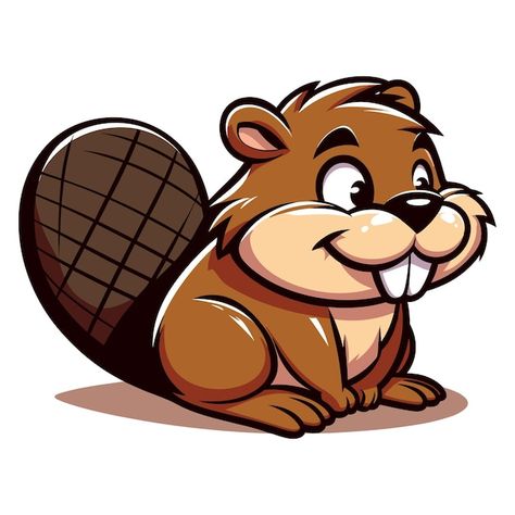 Beaver Tattoo, Beaver Drawing, Cartoon Beaver, Beaver Cartoon, Premium Vector Cartoon, Clay Pen, Cartoon Mascot, Retro Cartoon, Model Sheet