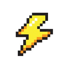 Thunder Pixel Art, Pixel Art Lightning, Pixel Lightning, Pixelated Illustration, Pixel Shapes, Gamer Lights, Pixel Art Ideas Simple, Y2k Pixel Art, Easy Pixel Art Ideas