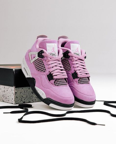 Air Jordan 4 "Orchid" (WMNS) Release Date: October 5th, 2024 Orchid 4s Outfit, Orchid Jordan 4, Jordan 4 Orchid, Jordan 4s Aesthetic, Jordan 4’s Pink, Jordan 4s Pink, Jordan Retro 4 Outfits, Rosa Jordans, Jordan 4 Women