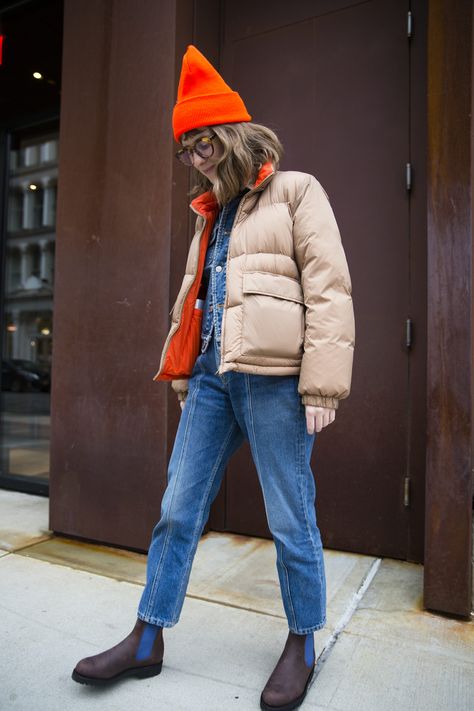 Orange Hat, Outfits With Hats, Style Crush, In The Winter, Winter Looks, Look Cool, A Bag, Look Fashion, The Winter