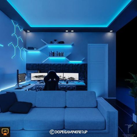 game room decor gaming room ideas gaming room setup game room lighting game room ideas game room idea game room games game room game gamer room decor gaming room decor gamer room design game room design game room setup gaming room setup ideas game room light games room ideas gaming rooms for kids game room for kids games room for kids game rooms for kids gaming room idea gaming rooms ideas game rooms ideas gamer room ideas gamer room basement Gamer Room Ceiling Ideas, Gaming Room Wall Ideas, Ikea Gamer Room, Couples Gaming Room Setup Minimalist, Gaming Room Lights, Gaming Set Up Ideas, White Gaming Room, Blue Gaming Room, Gamers Aesthetic