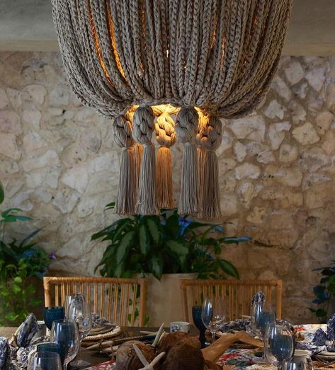 🇲🇽 Do you like our HALF Braided Eli Chandelier? A BEAUTIFUL Room Accent Piece!! (DM US for custom dimensions and color) 🚨NOW ACCEPTING Larger Orders from: Restaurant, Hotel, and Interior Design Studios (Hurry! 2024 orders SELL OUT QUICK) At CoLores Decor Our team is constantly experimenting with textures & “WOW” styles for a UNIQUE statement design for any room…Introducing TOP 🇲🇽 MeXican Artisan Design & CATAPULTING our culture’s Talent through the vision of our founder, GiL Herrera @giLher... Diy Ceiling Lamp, Interior Design Studios, Marsh House, Lampshade Making, Home Decor Copper, Tassel Chandelier, Macrame Chandelier, Unique Chandelier, Statement Chandelier