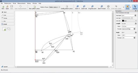 In this article you will learn how to draft sewing patterns on your PC using the free pattern making software Valentina. I put together a video tutorial, Pattern Making Software, Pattern Drafting Tutorials, Lingerie Patterns, Pattern Drafting, Put Together, Video Tutorial, Pattern Making, A Video, Free Pattern