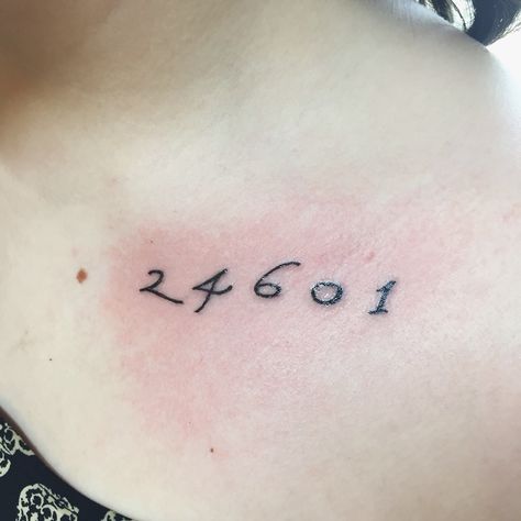 Les Misérables tattoo. Below left collar bone. Les Mis Tattoo Ideas, Les Miserables Tattoo Ideas, 24601 Tattoo, Les Miserables Tattoo, Musicals Tattoo, Les Mis Tattoo, Willow Tattoo, Music Sleeve, Ma Tattoo