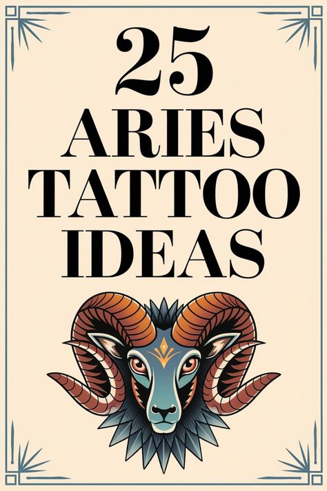 "25 Aries tattoo ideas featuring a colorful ram illustration." Aries Half Sleeve Tattoo, Aries Warrior Tattoo, Aries Zodiac Tattoos Design, Minimalist Ram Tattoo, Red Xiii Tattoo, Aries Ram Drawing, Aries Skull Tattoo, Aries Sign Symbol, Aries Fire Tattoo