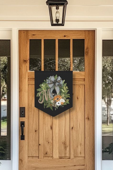 Personalized Front Door Pennant
Custom Front Door Decor
18” x 21” 
Comes ready to hang Personalized Signs For Home Front Doors, Last Name Signs Wooden Front Door Entrance, Square Welcome Sign Front Door Wood, Initial Welcome Door Hanger, Custom Front Door, Personalized Metal Signs Front Door, Custom Front Doors, Marietta Georgia, Front Door Sign