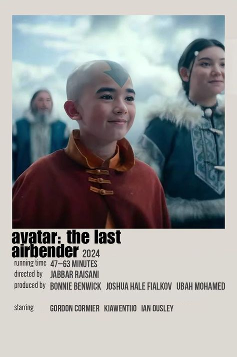 Avatar Polaroid Poster, Avatar The Last Airbender Live Action, Avatar The Last Airbender Poster, The Last Airbender Movie, Movie Ideas, Teen Shows, Polaroid Poster, Film Posters, How To Show Love