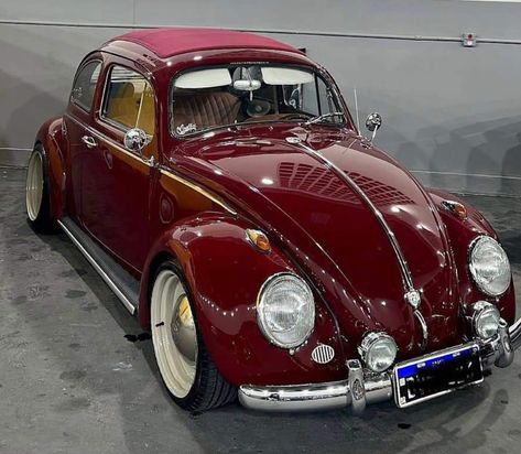 Red Volkswagen Beetle Aesthetic, Red Volkswagen Beetle, Vintage Beetle, Red Beetle, Volkswagen Beetle Vintage, Bug Car, Old Vintage Cars, Volkswagen Bug, Beetle Car