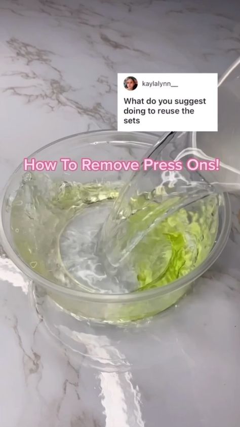 nailzbycoral on Instagram: How To Remove Press Ons! 💗💗 this method doesn’t damage your press ons or your natural nails 💅🏼 when you’re done just dry them off and store… How To Remove Press On Nails, Long Press On Nails, Beauty Tricks, Press Ons, Nail Polish Remover, Viral Video, French Manicure, Nail Tech, Coffin Nails