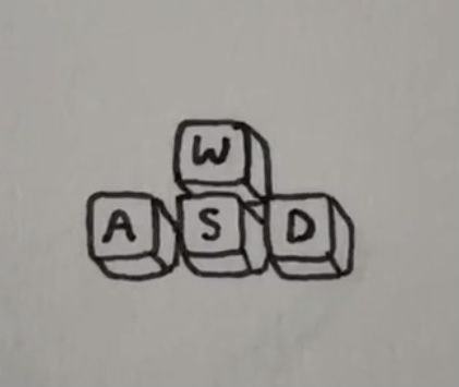 Wasd Keyboard Tattoo, Video Game Doodles, Gamer Tattoo Ideas, Wasd Keyboard, Minecraft Tattoo, Jester Tattoo, Games Tattoo, Robin Tattoo, Button Tattoo