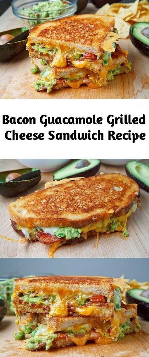 Bacon Guacamole Grilled Cheese Sandwich Recipe – Page 2 – Mom Secret Ingrediets Bacon Guacamole Grilled Cheese, Guacamole Grilled Cheese Sandwich, Grilled Guacamole, Guacamole Grilled Cheese, Grilled Cheese Sandwich Recipe, Creamy Guacamole, Recipe Sandwich, Cheese Sandwich Recipe, Bacon Guacamole