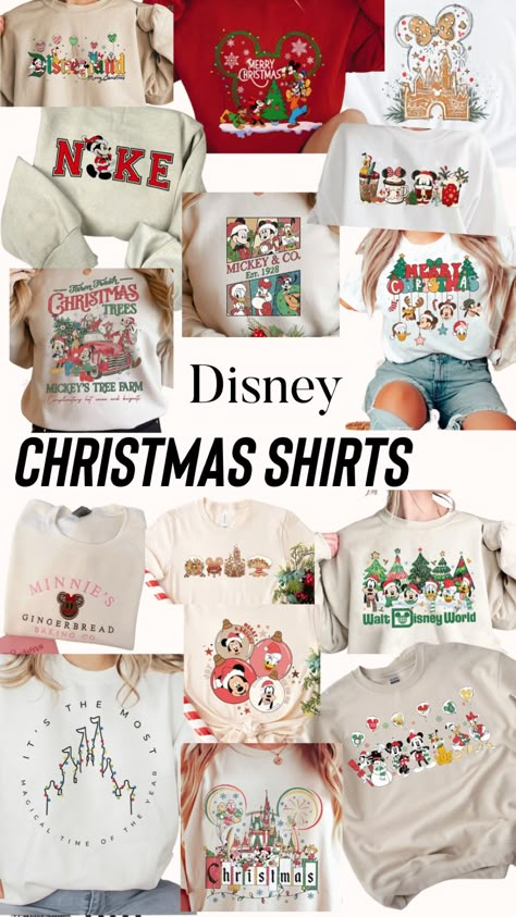 Disney Xmas Shirts, Mickeys Very Merry Christmas Party Shirts, Christmas Disney Trip Shirts, Disney Sweatshirts Christmas, Disney Holiday Shirts, Christmas In Disneyland Outfit, Disneyland Christmas 2023, Womens Disney Christmas Outfit, Disney Christmas Party Shirts