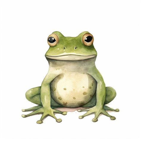 Foto es gibt einen frosch, der mit offen... | Premium Photo #Freepik #photo #boden #offen #sitzung #augen How To Draw Frog, Cute Frogs Art, Cute Frog Painting, Frog Drinking Coffee, Frog Mural, Frogs Drawing, Frog Watercolor, Frosch Illustration, Frog Sketch