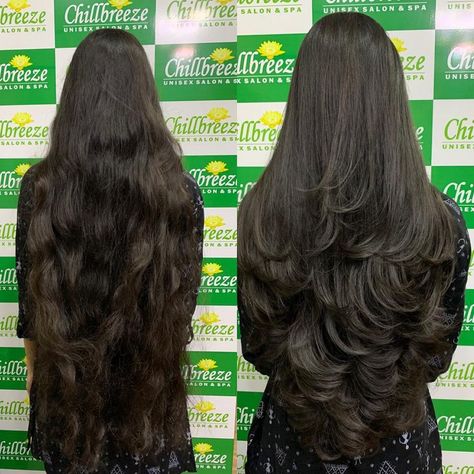 Long Feathered Layers Haircuts, Feather Haircut Long, Feather Layer Haircut, Feather Cut For Long Hair, Long Feathered Layers, Long Straight Hair With Layers, Haircuts For Long Hair Straight, Simply Hairstyles, Hidden Hair Color