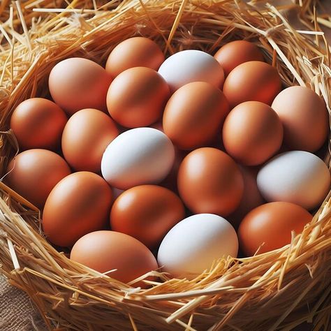 Photo fresh eggs many eggs hay natural e... | Premium Photo #Freepik #photo Eggs Image, Egg Pictures, Egg Photo, Egg Production, Farm Eggs, Farm Fresh Eggs, Event Food, Business Card Maker, Fresh Eggs