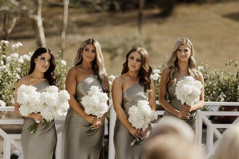 Stunning One shoulder bridesmaids dresses Photography 📸Aleksandar Jason Weddings Bramleigh Estate, Dresses Photography, Hamptons Wedding, One Shoulder Bridesmaid Dresses, One Shoulder Bridesmaid, 2024 Wedding, Bridesmaid Style, Woman Style, Wedding Bridesmaid