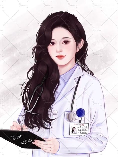 Anime Doctor Drawing, Library Girl, Medicine Snaps, Doctor Drawing, Pencil Drawing Images, Medical Wallpaper, Cute Mobile Wallpapers, Doctor Picture, Acrylic Painting Tips