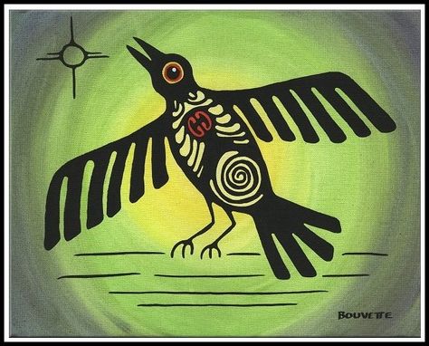 A Look at the Powerful Native American Crow Medicine Crow Symbol, Metis Art, The Great Spirit, Ledger Art, Great Spirit, American Crow, Abstract Inspiration, Spiritual Strength, Animal Spirit Guides