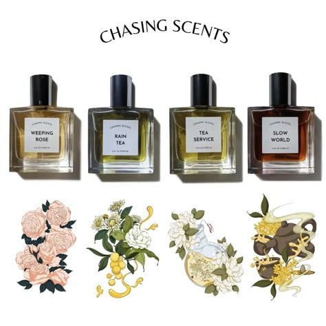 🍵🍀 Chasing Scents perfumes are inspired by a personal interpretation of conversations and bonding over tea with loved ones. ⚗️✨ All formulas are developed in-house and made in small batches using a variety of self-distilled teas, the finest natural extracts, aroma compounds and resins. Green Tea Perfume, Perfume Inspiration, Perfume Guide, Diy Cleanser, Tea Perfume, Tea Fragrance, Seductive Perfume, Artisan Tea, Ginger Flower