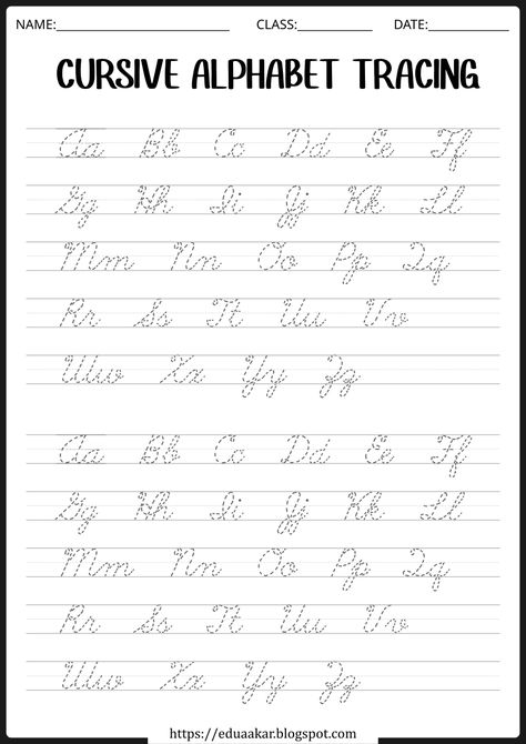 Free Cursive Worksheets, Writing Worksheets For Kids, Cursive Handwriting Practice Worksheets, Cursive Alphabet Printable, Cursive Tracing, Lowercase Cursive Letters, Cursive Letters Worksheet, Teaching Cursive Writing, Cursive Writing Practice Sheets