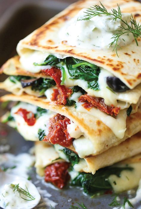 Greek Quesadillas, Mediterranean Diet Food List, Mediterranean Recipes Healthy, Mediterranean Diet Recipes Dinners, Med Diet, Mediterranean Diet Meal Plan, Easy Mediterranean Diet Recipes, Mediterranean Diet Plan, Mediterranean Cuisine