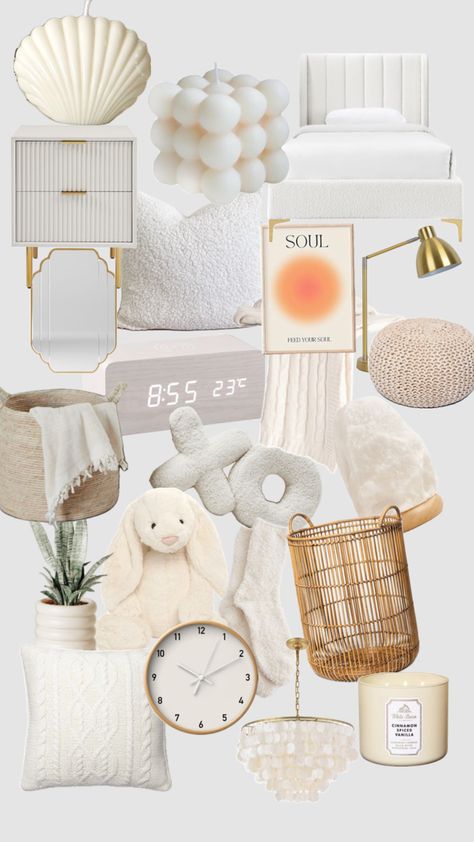 Vanilla Girl Room, Vanilla Room, Clean Girl Room, Room Wishlist, Bedroom Ideas For Small Rooms Cozy, Beige Room, Vanilla Girl Aesthetic, Aesthetic Clean Girl, White Room Decor