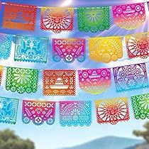 Three Esta Birthday Party, Three Esta, Day Of The Dead Decorations, Picado Banner, Mexican Papel Picado, Gala Decorations, Mexican Independence Day, Fiesta Party Decorations, 50th Birthday Decorations