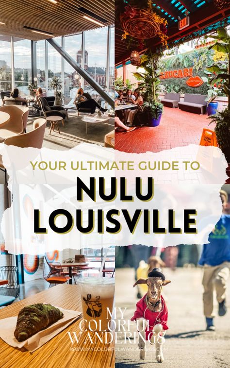 In the heart of downtown Louisville lays the trendy NULU neighborhood. Explore art galleries, shops, and many incredible NULU restaurants! Stop for lunch at Royals Hot Chicken, and then for dessert - go by Louisville Cream! Continue to Muths Candies and Whites Mercantile to pick up souvenirs for your trip. After you've gotten a few goodies to take home, head to one of the festivals (either Bock Fest in the spring or NULU Fest in the fall.) #traveltips | USA Travel Guides | Kentucky Travel Guide Louisville Kentucky Restaurants, Louisville Restaurants, Bourbon Tour, Kentucky Vacation, Kentucky Bourbon Trail, Kentucky Travel, Kentucky Girl, My Old Kentucky Home, Hot Chicken