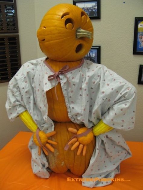 Pregnant Pumpkin, Pregnant Anatomy, Pumpkin Person, Decorated Pumpkin, Pumpkin Carving Contest, Pumpkin Decorating Contest, Creative Pumpkin Carving, Pumpkin Festival, Easy Pumpkin Carving