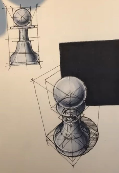 Chess Drawing Sketch, Drawing Rules, Draw Still Life, Basic Sketching, Perspective Sketch, Product Sketches, Ancient Drawings, Structural Drawing, Architecture Drawing Sketchbooks