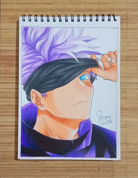 Jujutsu Kaisen | Anime Art | Colour Pencil Art Colour Pencil, Cool Girl Drawings, Easy Manga Drawings, Easy Portrait Drawing, Avengers Drawings, Cat Drawing Tutorial, Color Pencil Sketch, Anime Drawing Sketches, Pokemon Sketch