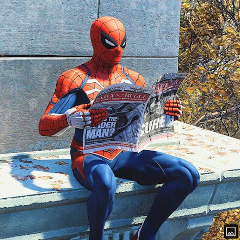 Reading Magazine, Spiderman Ps4, Spiderman Pictures, Marvel Spiderman Art, Spider Man 2, Spiderman Homecoming, Spiderman Comic, Spiderman Art, Amazing Spiderman