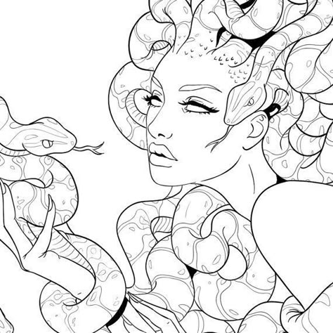 Medusa Drawing, Medusa Tattoo Design, Medusa Art, Kunst Tattoos, Medusa Tattoo, Tiny Tattoo, Tattoo Flash, A Drawing, Tattoo Sketches