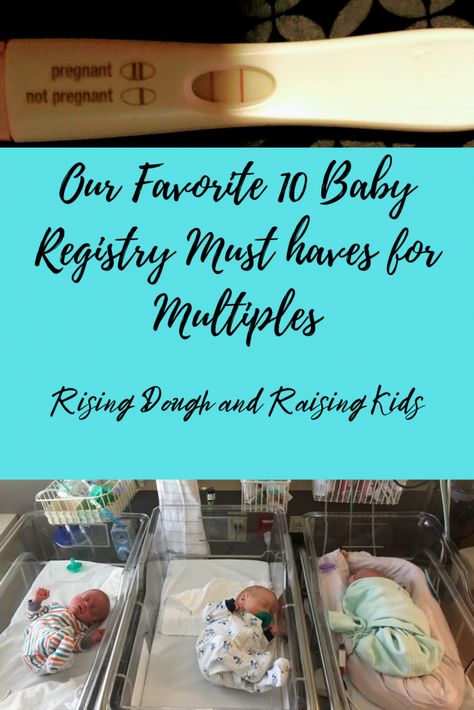 My top 10 baby registry must haves for multiples graphic Twin Registry Checklist, Triplet Nursery Ideas, Triplet Baby Shower Ideas, Triplet Nursery, Triplet Must Haves, Twin Baby Registry Checklist, Registry For Second Baby, Crunchy Baby Registry, Twin Registry