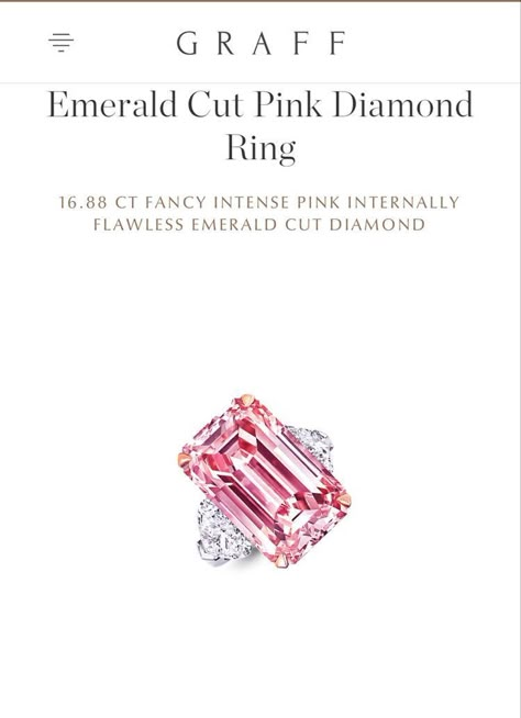 Tiffany Pink Diamond Ring, Graff Pink Diamond Ring, Graff Rings, Graff Ring, Graff Engagement Ring, Graff Jewelry, Graff Diamonds, Pink Diamond Engagement Ring, Pink Engagement Ring