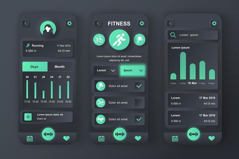 Running Tracker, Fitness Tracker App, Sports Activities, Fitness Workout, Fitness Tracker, Car Radio, Vector Design, Ui Design, Mobile App