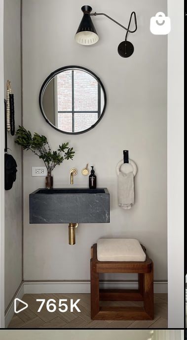 Eyeswoon Bathroom, Wallpaper Accent Wall Bathroom, Bathroom Wallpaper Ideas, Tiny Bath, Athena Calderone, Powder Room Decor, Big Personality, Downstairs Toilet, Gorgeous Bathroom