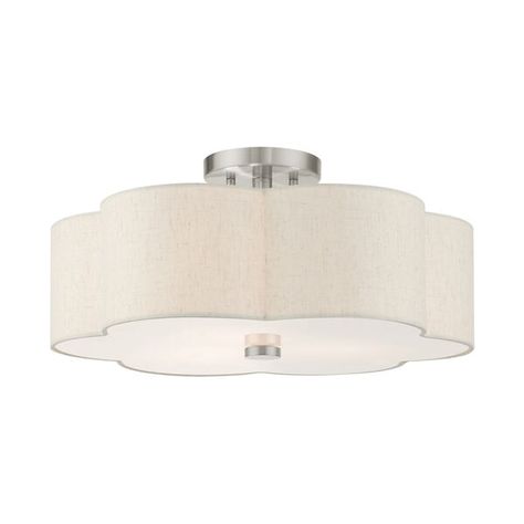 Ceiling Lighting: Flush & Semi Flush Mount Lighting French Country Chic, Contemporary Style Interior, Flush Mount Lights, Semi Flush Lighting, Semi Flush Ceiling Lights, Livex Lighting, Semi Flush Mount Lighting, French Country Style, Flush Ceiling Lights