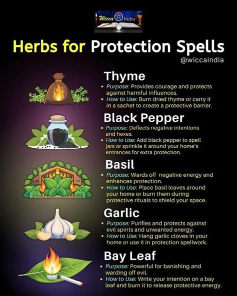 Types Of Spells, Herbs For Protection, Wiccan Illustration, Hoodoo Magic, Witchy Garden, Hoodoo Spells, Magickal Herbs, Holistic Recipes, Wiccan Magic