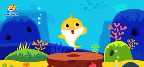 Baby Shark Video, Video Baby Shark, Shark Gif, Free Cartoon Characters, Catboy Pj Masks, Sun Song, Video Baby, Dance Sing, Happy Birthday Baby