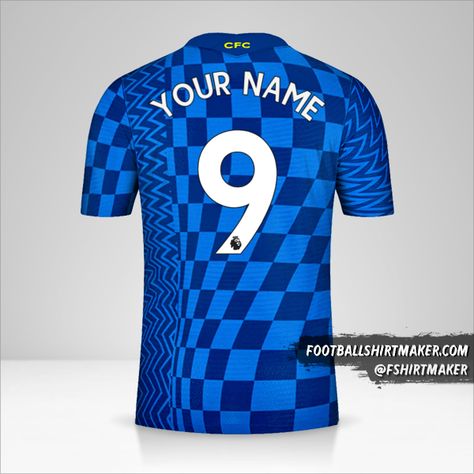 Chelsea 2021/2022 shirt number 9 your name Chelsea Kit, Chelsea Shirt, Jersey Numbers, Birthday Cake Topper Printable, Shirt Football, Number 9, Shirt Maker, Football Jerseys, Mobile Wallpaper