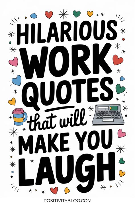 Need a good laugh during your hectic workday? These hilarious work quotes will instantly lift your mood and help you deal with work pressure, stress, and daily frustration. Share these laugh-out-loud moments with your colleagues and bring some much-needed humor to your workplace. Time to turn that fed up feeling into fun!  Workplace Humor Hilarious │ Work Sarcasm │ Sarcastic Work Humor │ Sarcastic Work Quotes │ Work Sucks Hilarious │ Funny Flirty Quotes │ Work Humor Hilarious │ Funny Work Quotes Office Humor │ What A Day Quote At Work Funny Humor │ Funny True Quotes Whiteboard Quotes Funny, Have A Good Day At Work, What A Day Quote, Work Quotes Inspirational Motivation, Work Humor Hilarious, Work Funny Humor, Workplace Humor Hilarious, Funny Work Quotes Office Humor, Sarcastic Work Quotes