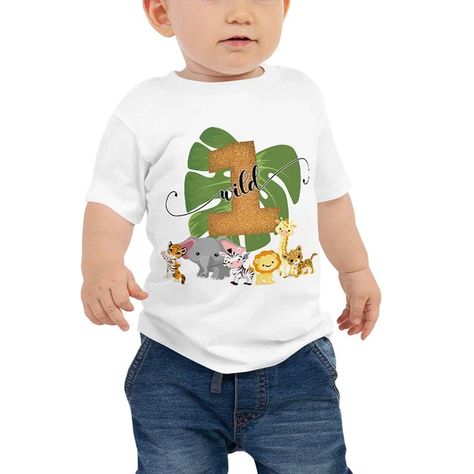 Lion T Shirt, 1st Birthday Shirt, Christmas Dress Up, Boy Birthday Decorations, Animal Lion, Safari Decorations, Wild One Birthday Party, 1st Birthday Shirts, Jungle Birthday