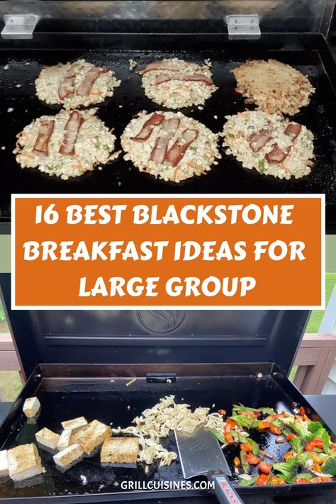 Start your day off right with these amazing Blackstone Breakfast Recipes. From pancakes to breakfast tacos, potato, sandwiches, burritos, biscuits, pancakes to homemade McGriddle sandwiches, this list has something for everyone so you can be sure the whole family will love it.
These recipes are perfect for camping trips or large groups#blackstonebreakfast#breakfast#campingrecipes Mcgriddle Sandwiches, Blackstone Breakfast Ideas, Tacos Potato, Breakfast Tailgate Food, Homemade Mcgriddle, Blackstone Breakfast, Grill Breakfast, Breakfast Sausage Links, Breakfast Cooking