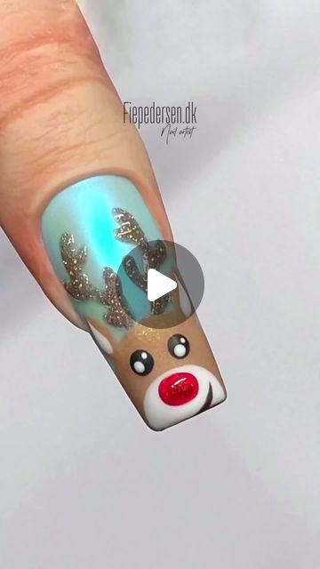 Xmas Nail Art, Quick Nail Art, Art Deco Nails, Tie Dye Nails, Christmas 3d, Nail Art Tutorials, Christmas Nails Acrylic, Nail Art Videos, Winter Nail Art