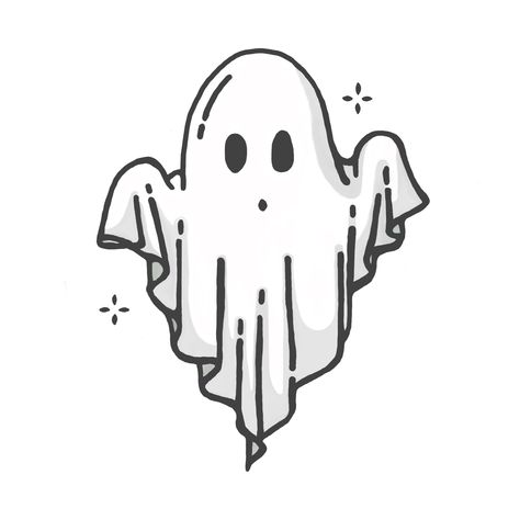 Small Spooky Drawings, Cute Sheet Ghost Drawing, Kawaii Ghost Tattoo, Cute Skeleton Doodle, Minimal Ghost Tattoo, Ghost Line Drawing, Ghost Drawings Easy, Ghostie Painting, Small Ghost Tattoo Simple