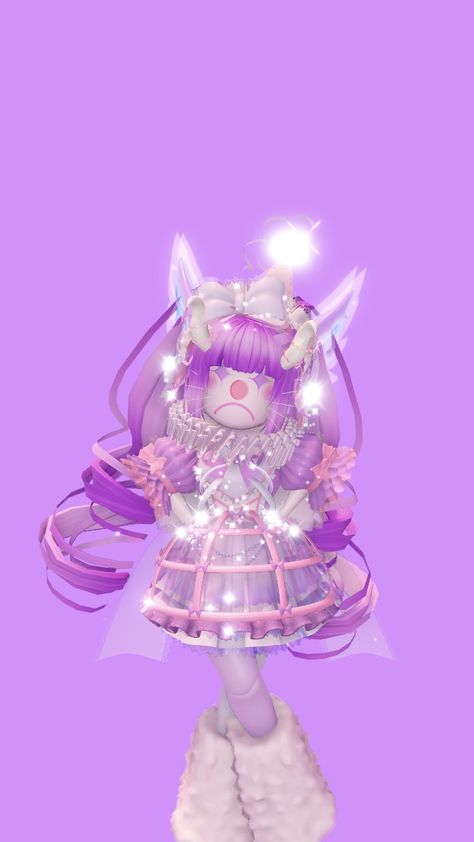 Clown Royale High, Royale High Avatar, Kawaii Demon, Pastel Clown, Royale Outfits, Curled Bangs, Demon Horns, Royal High Outfits Ideas Cheap, Rh Outfits