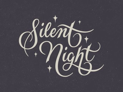 Silent Night custom type hand lettering night silent spencerian script typography type lettering Mindset Logo, Spencerian Script, Xmas Letter, Christmas Fonts Free, Custom Type, Holiday Fonts, Text Template, Christmas Calligraphy, Brush Script Fonts